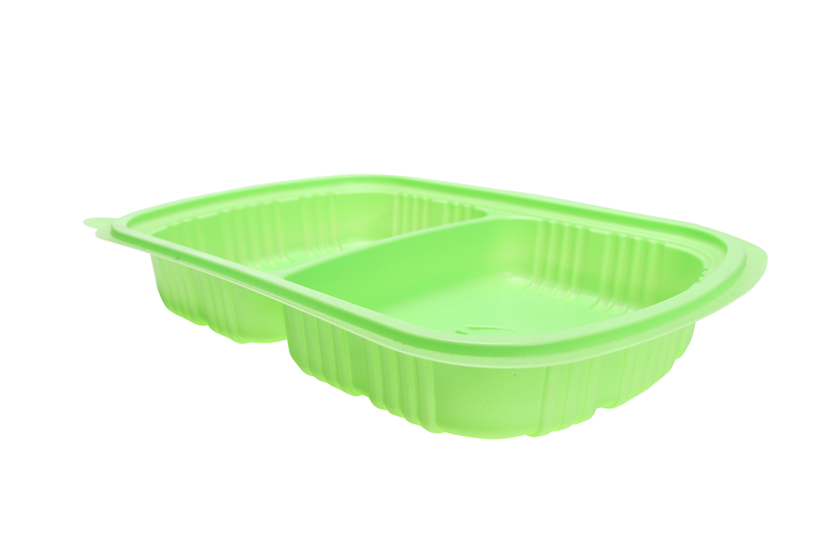 BOPS tapa ovalada negra caja de comida rápida