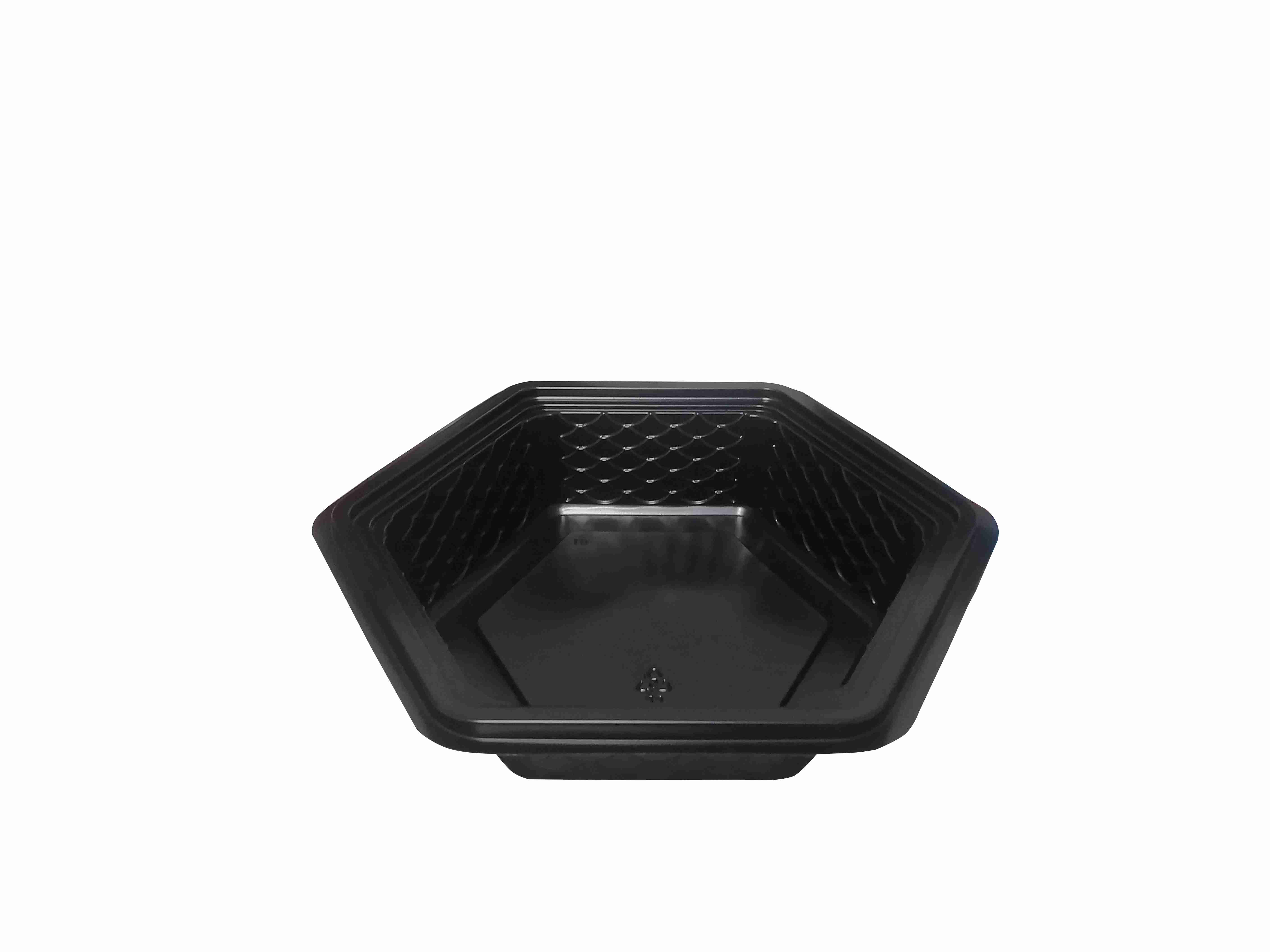 24oz.1-Compartment Oblong Food Container with PS Clear Lid